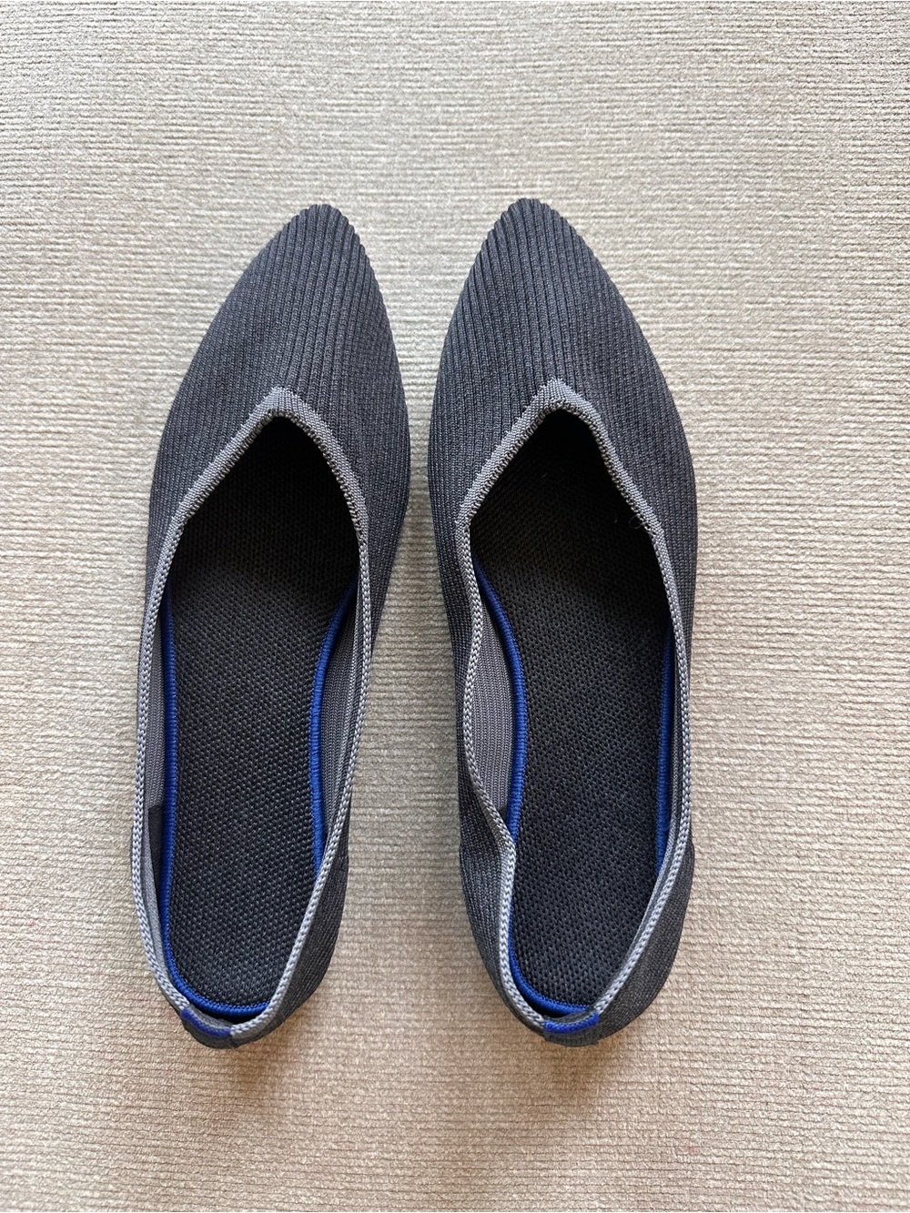 Frank Mully point Slip-On Shoes in Charcoal Gray